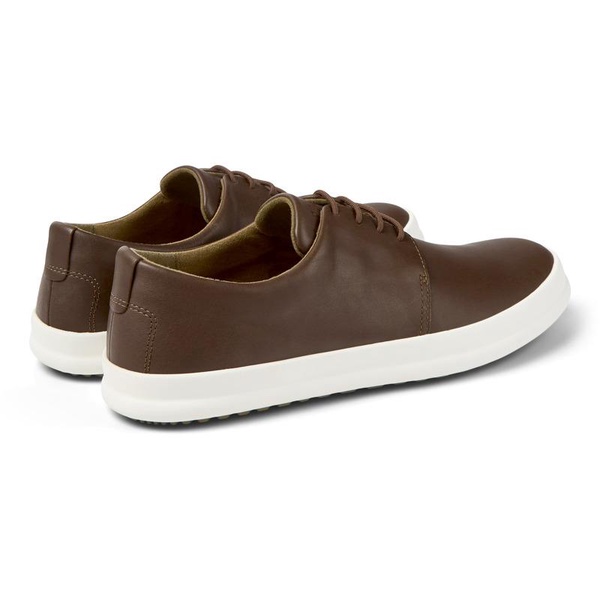 Brown leather shoes for men