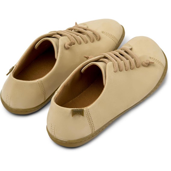 Beige Nubuck Shoes for Women.