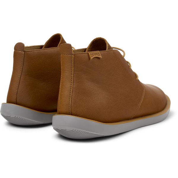 Brown Leather Ankle Boots for Men.