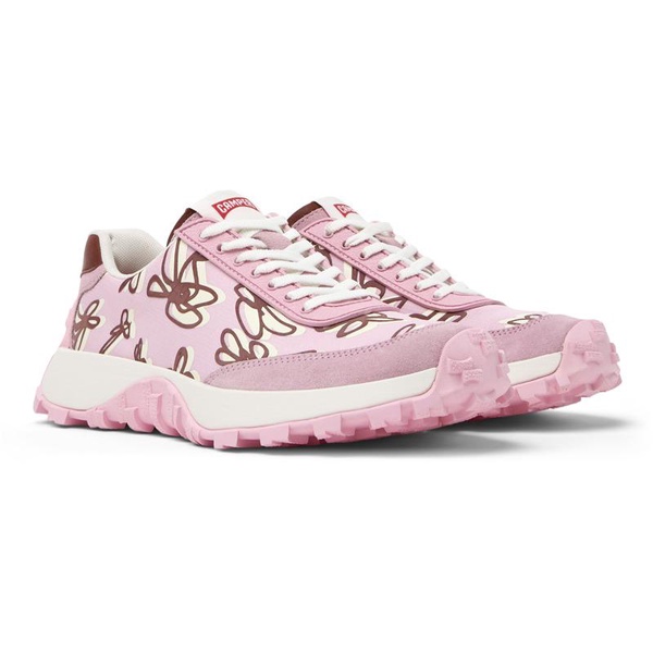 Multicolor Recycled PET and Nubuck Women's Sneakers.