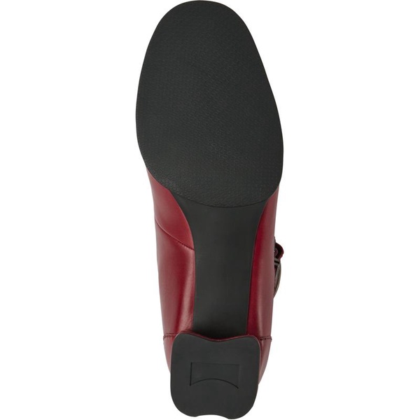Red leather Mary Jane heels