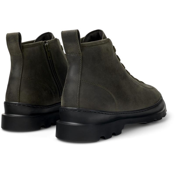 Dark green ankle boot for men