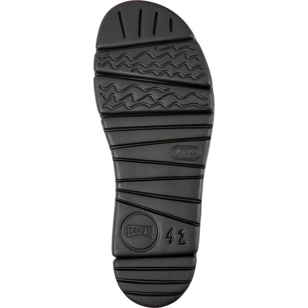 Black Leather Slide for Men