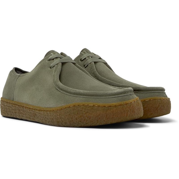 Green Nubuck Shoes for Men.