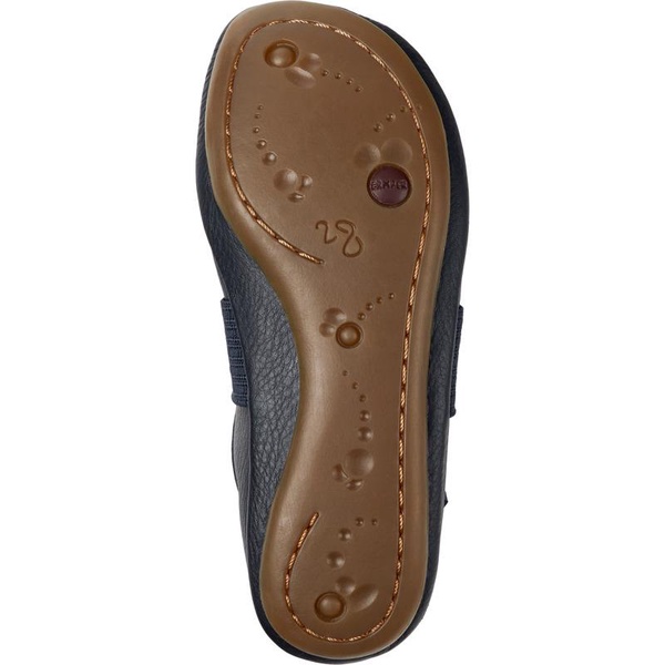 Blue Leather Ballerinas for Kids.
