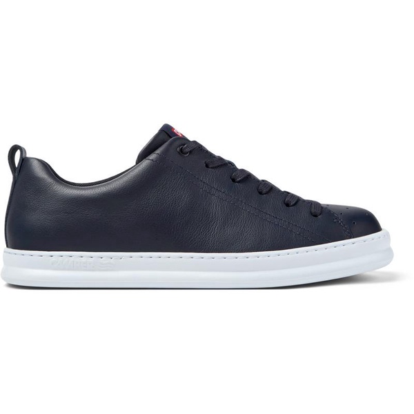 Blue Leather Men's Sneakers.