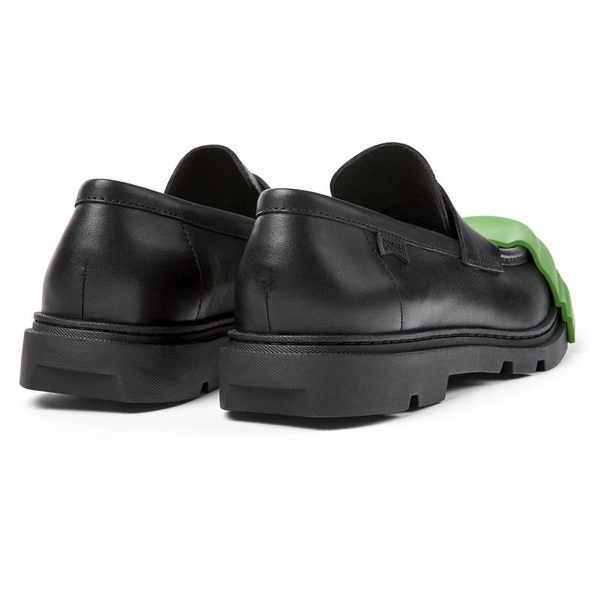 Black Leather Moccasin for Men
