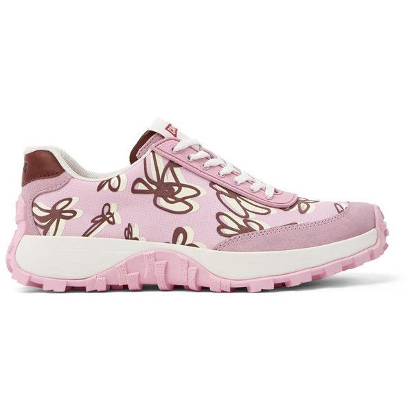 Multicolor Recycled PET and Nubuck Women's Sneakers.