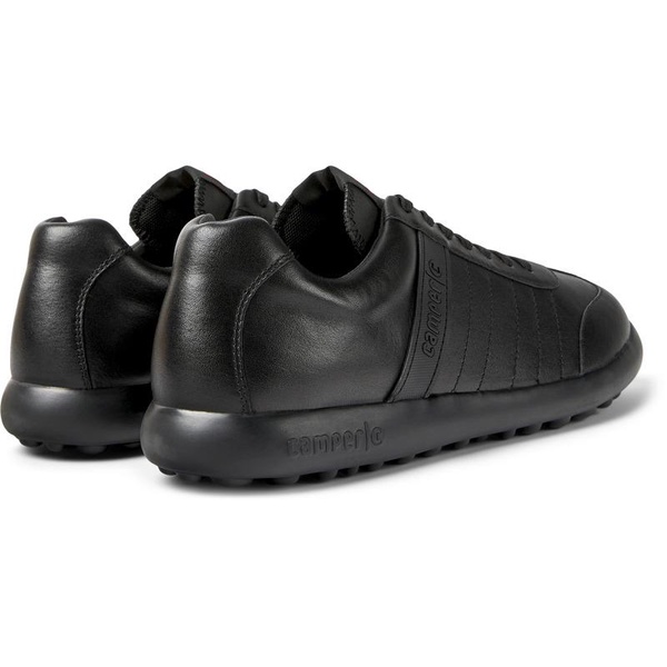 Black Leather Men's Sneakers.