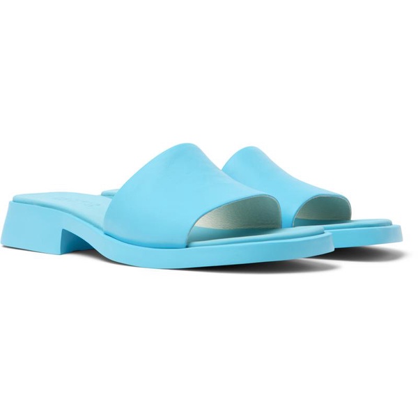 Blue Leather Sandals for Women.
