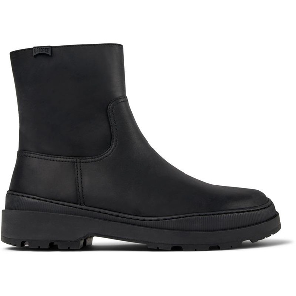 Black nubuck boots for men