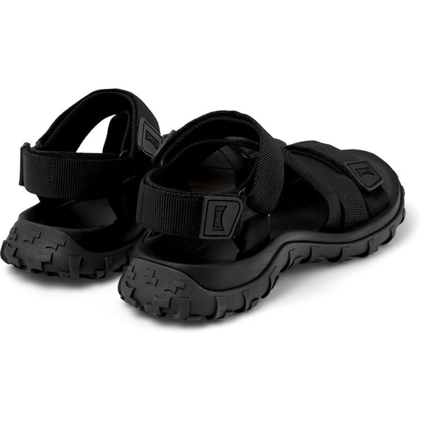 Black Recycled PET Sandals for Men.