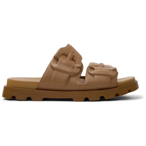 Brown Synthetic Sandals for Men.