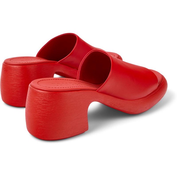 Red Leather Sandals for Women.