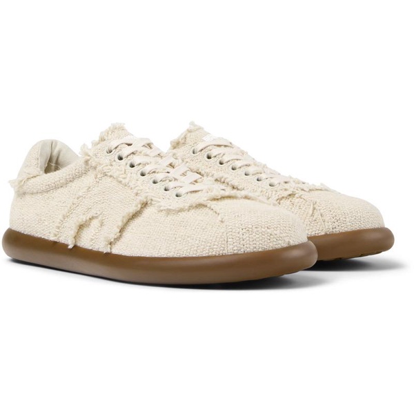 Beige Organic Cotton Sneakers for Women.
