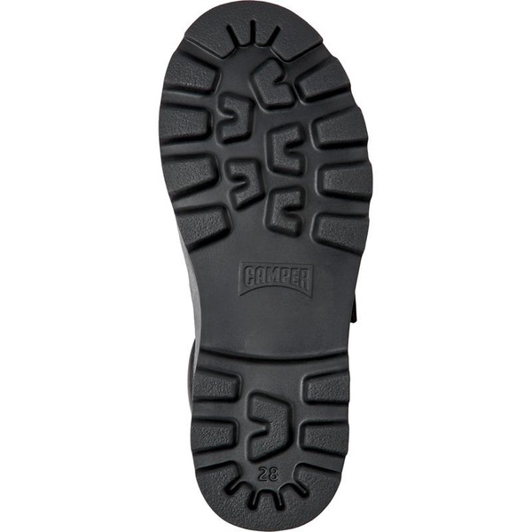 Black leather shoes for kids