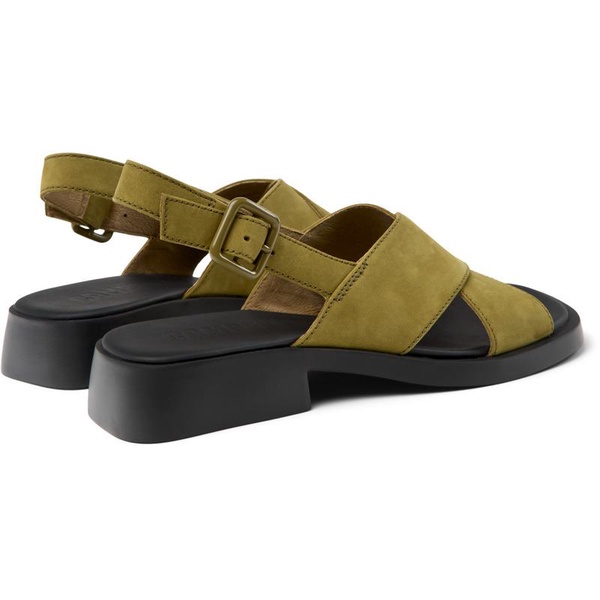 Green Nubuck Sandals for Women.