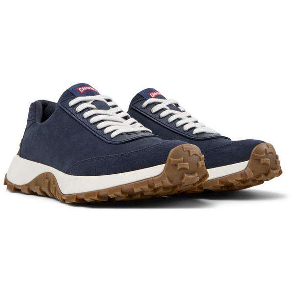 Blue Nubuck and Textile Sneakers for Men.