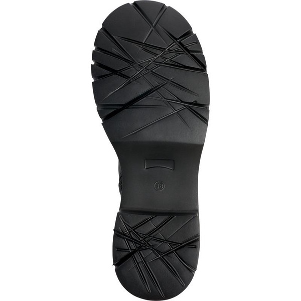 Black leather boots for women