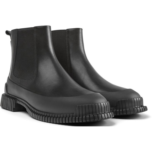 Black Leather Ankle Boots for Women.