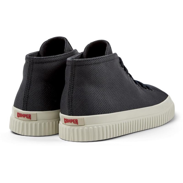 Black recycled cotton sneakers for women
