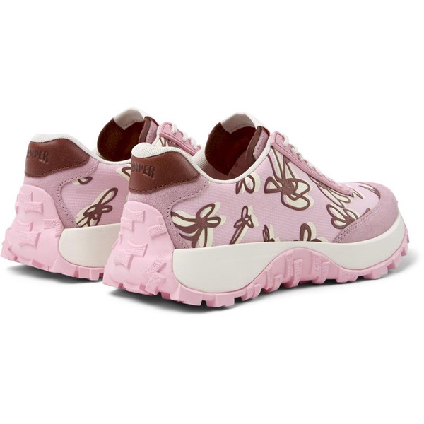 Multicolor Recycled PET and Nubuck Women's Sneakers.