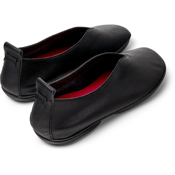 Black Leather Moccasin for Women.