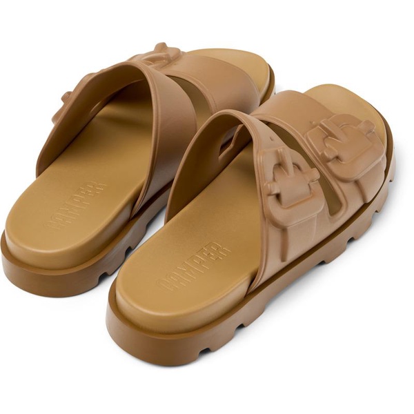 Brown Synthetic Sandals for Men.