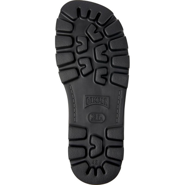 Black Leather Sandals for Men.