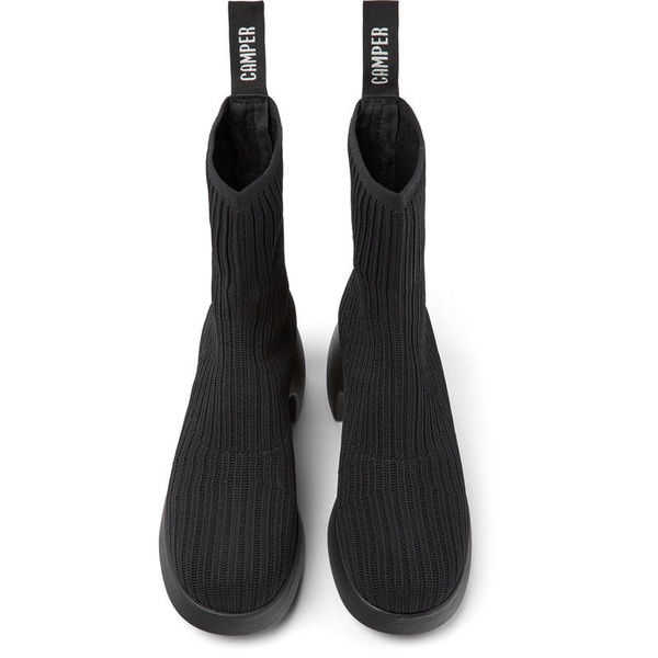 Black Textile Bootie for Women