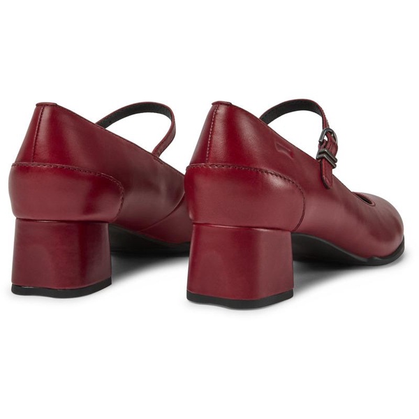 Red leather Mary Jane heels