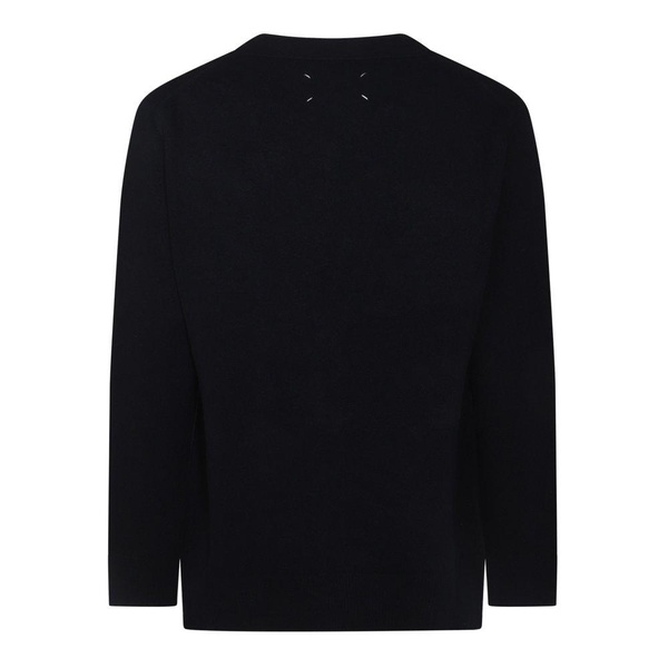 Maison Margiela Navy Blue Wool Knitwear