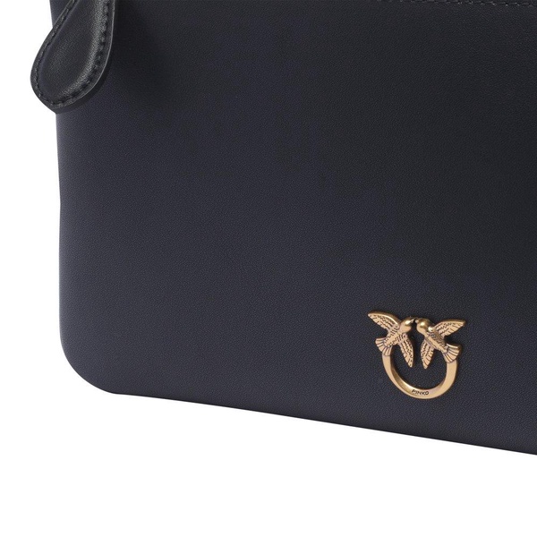 Elegant Black Silk Shoulder Bag