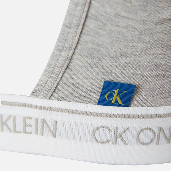 Calvin Klein Women's Unlined Bralette - Grey Heather - XL