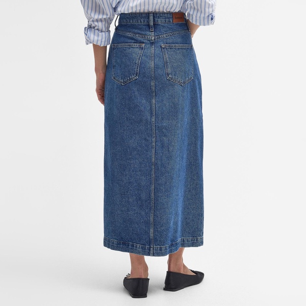 Barbour Ella Denim Midi Skirt - UK 12
