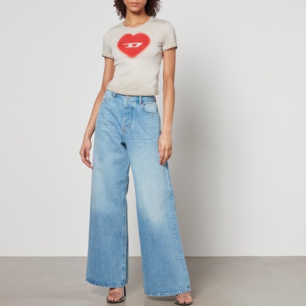 Diesel T-Ele Logo-Print Stretch-Cotton T-Shirt - XXS