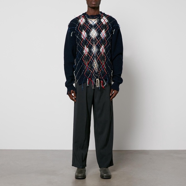 Maison Margiela Harlequin Wool-Blend Jumper - L