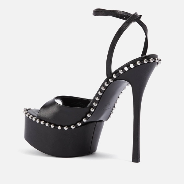 Alexander Wang Women's Nova 145 Leather Platform Sandals - UK 3