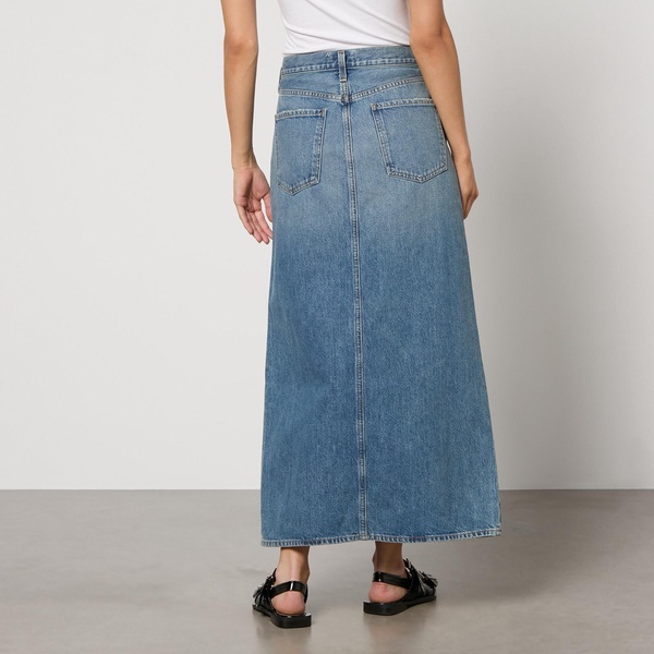 AGOLDE Leif Denim Maxi Skirt - W26