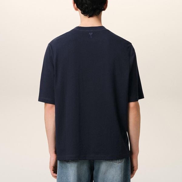 AMI Logo Cotton-Jersey T-Shirt - S