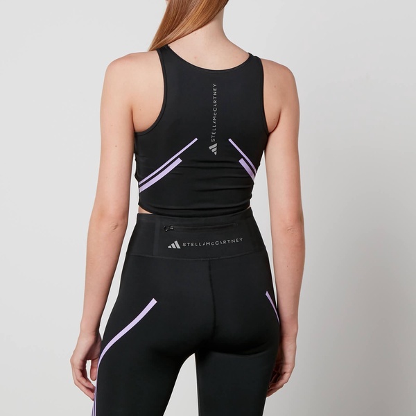 Adidas by Stella McCartney TruePace Stretch-Jersey Crop Top - S