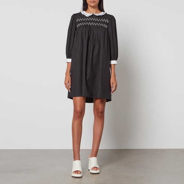 Batsheva Pauline Cotton-Poplin Mini Dress - US 4/UK 8