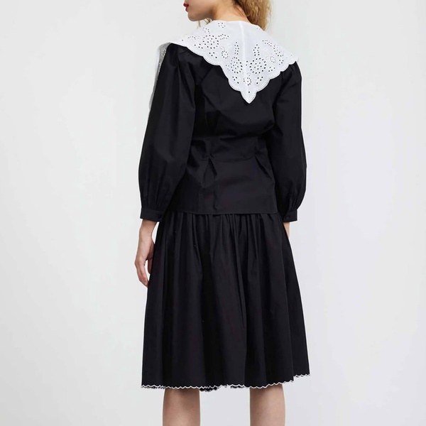 Batsheva Sage Cotton Blouse - US 6/UK 10