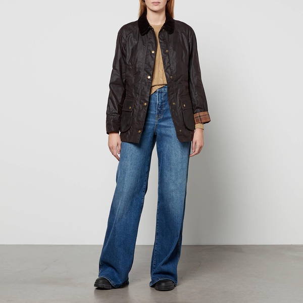 Barbour Beadnell Waxed Cotton Jacket - UK 12