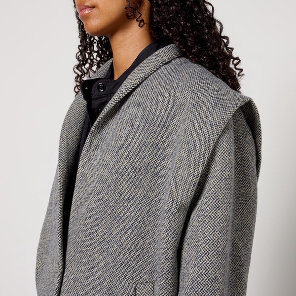 Marant Etoile Drogo Herringbone Wool-Blend Jacket - UK 8