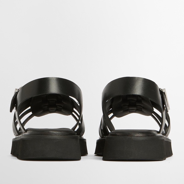 Barbour Women's Otterburn Leather Fisherman Sandals - UK 3 - Black