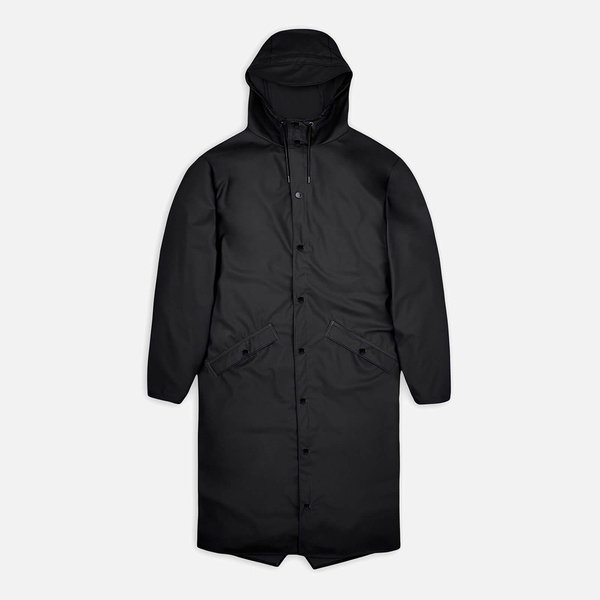 Rains Faux Leather Longer Jacket - XS