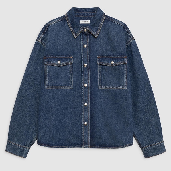 Anine Bing Paxton Denim Shirt - XS