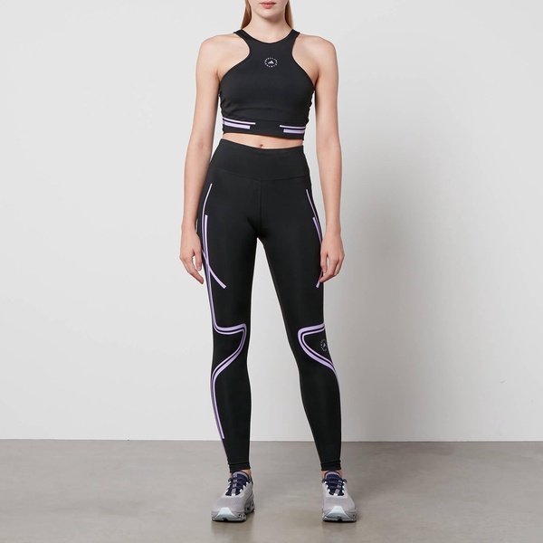 Adidas by Stella McCartney TruePace Stretch-Jersey Crop Top - S