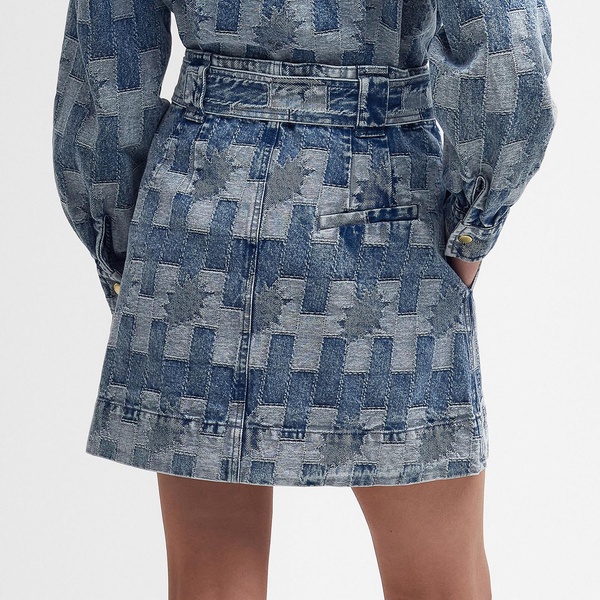 Barbour The Edit Bowhill Denim Mini Skirt - UK 10